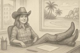 Marke Palmenstrand oder Pferdetrekking?